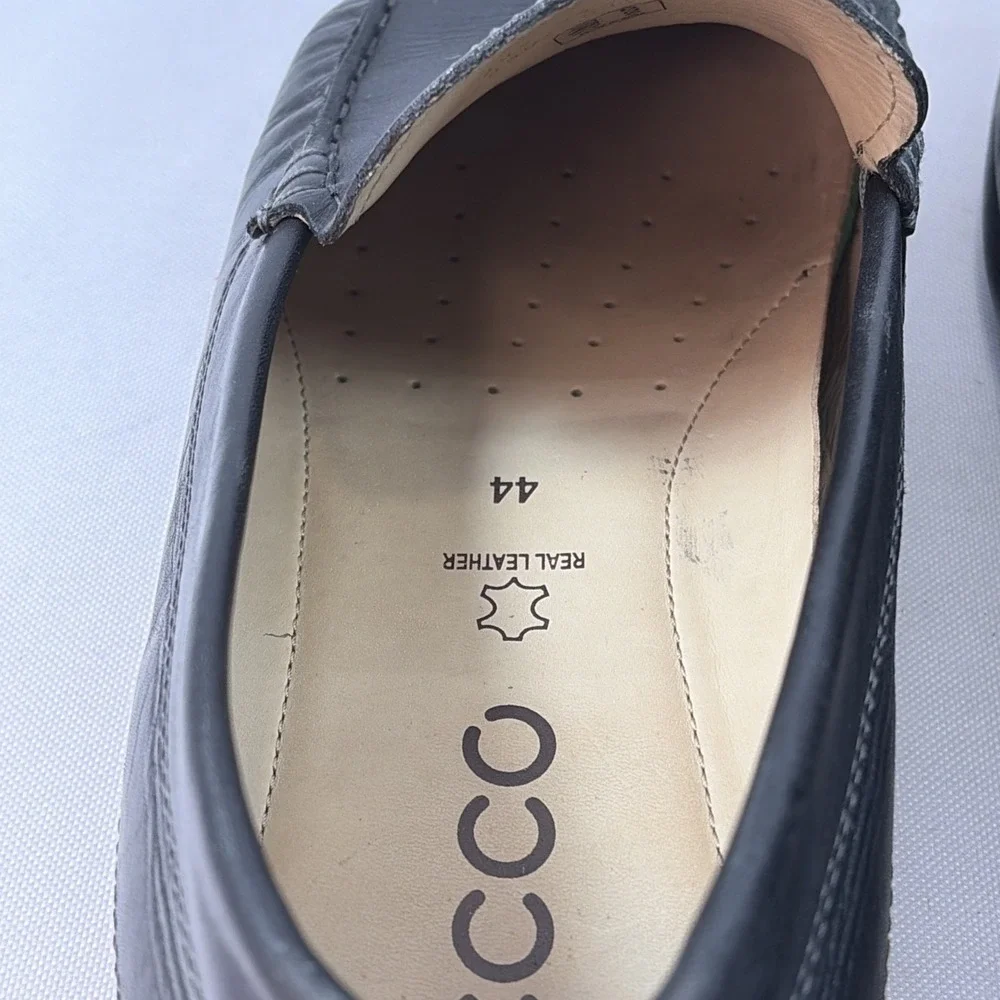 Ecco Classic Moc 2.0 Slip-On Driving Shoe Men's 44EU 11US Black Leather Loafers
